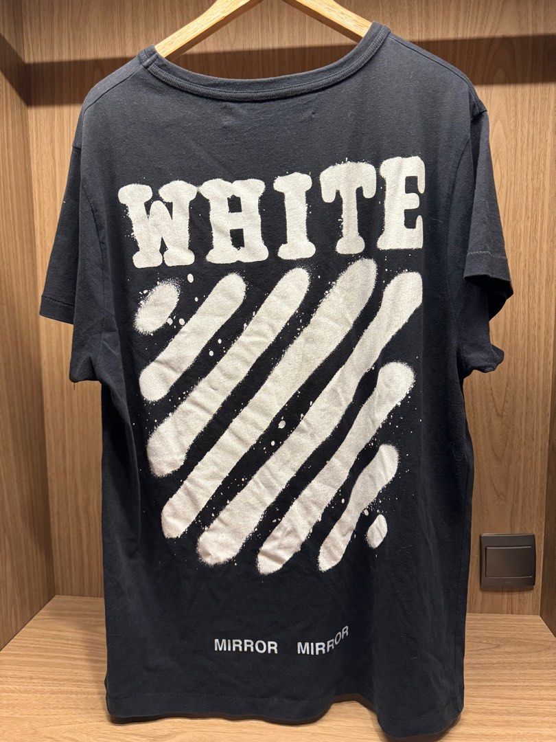 Off white t shirt mirror mirror discount