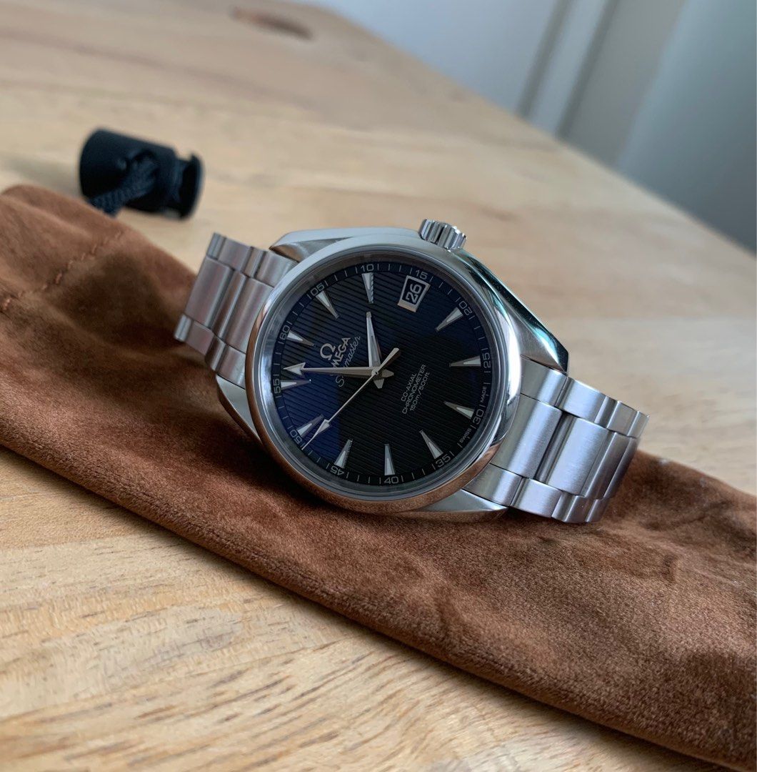 Omega Aqua Terra 38.5mm Chronometer. Grey dial. Recently Serviced