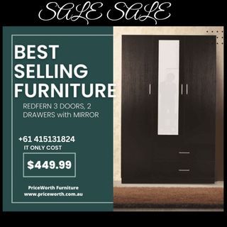 ON SALE!! 3 DOOR WARDROBE - PURCHASE NOW!!