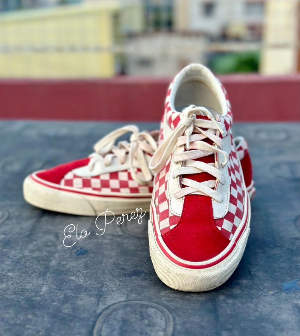 Original Vans Bold ni Checkerboard Red with Ultracush Footbed SIZE 10.5 US MENS Women s Fashion Footwear Sneakers on Carousell
