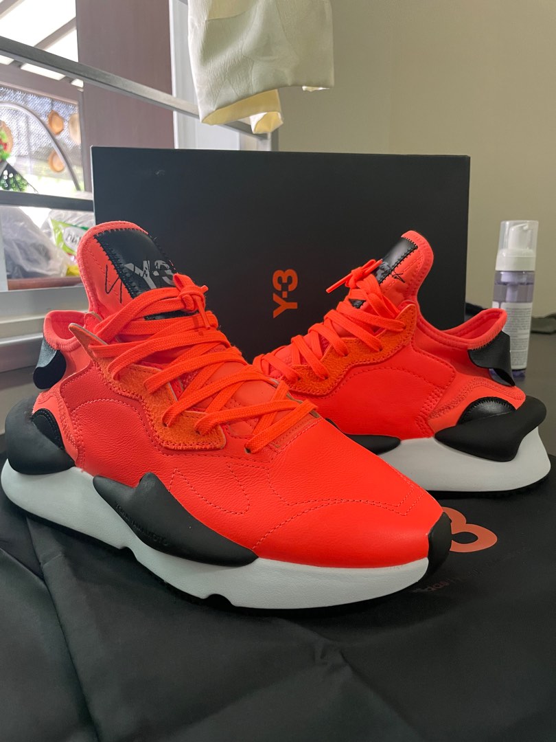 Original Y3 Adidas Kaiwa Orange Men s Fashion Footwear Sneakers