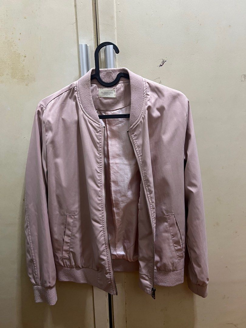 Bomber Jacket Pink, Women's Fashion, Coats, Jackets and