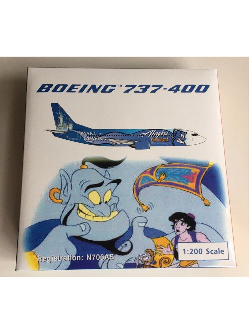 アラスカ航空 アラジン特別塗装機737-400 Make A Wish ジーニー アラスカ航空 アラジン特別塗装機737-400 Make A Wish ジーニー