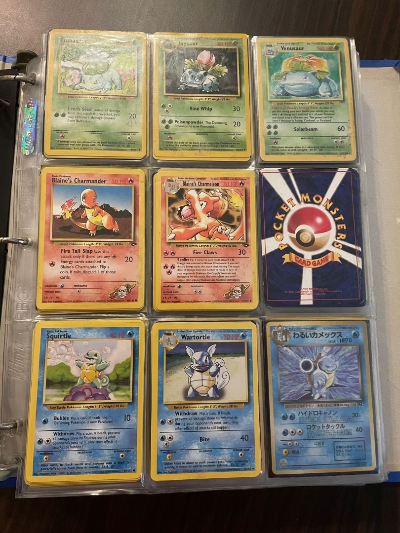 Pokemon Card Binder 1st and 2nd Generation (English and Japanese) #1,  Hobbies & Toys, Toys & Games on Carousell