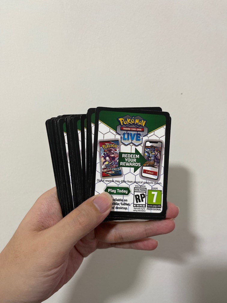20 for $2 Pokemon TCG Live unused online Code cards - See Description!