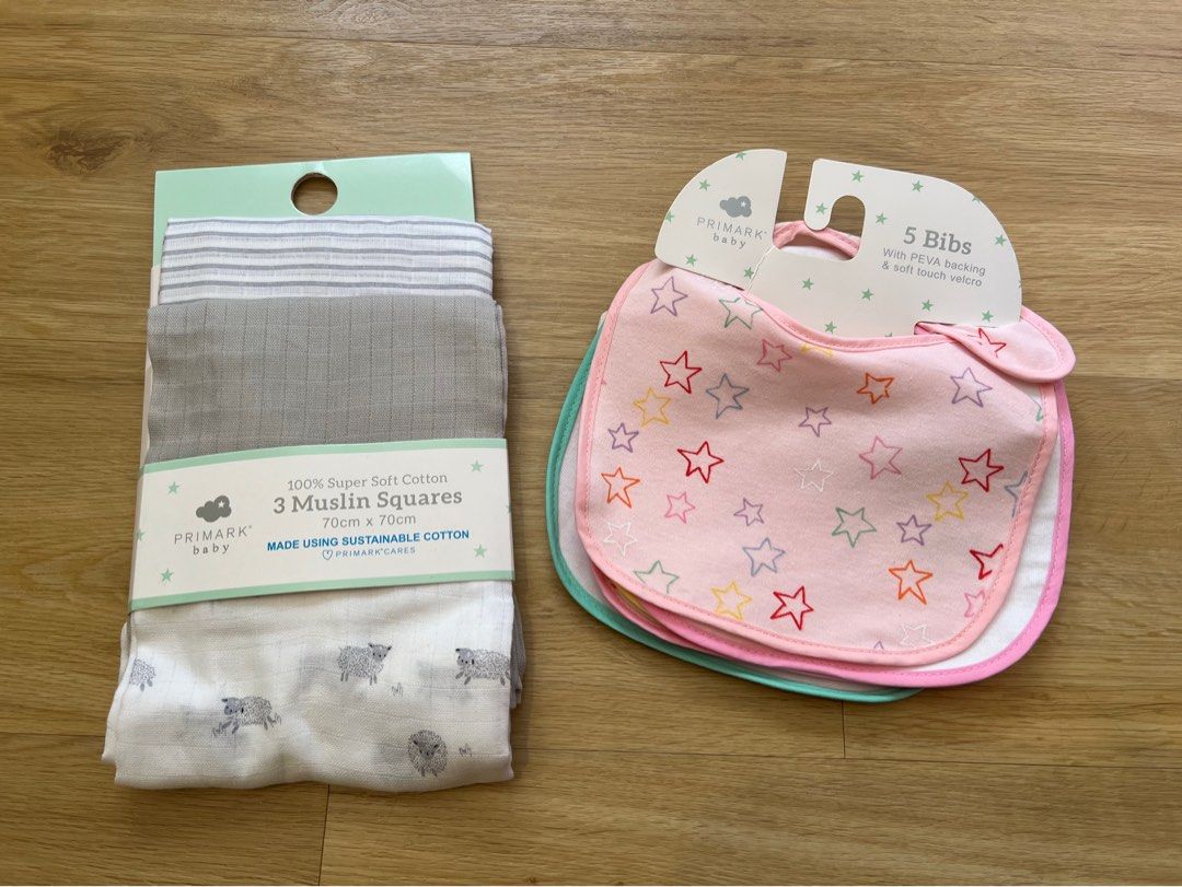 Primark Baby Muslin and Bibs, Babies Kids, Babies Kids Fashion