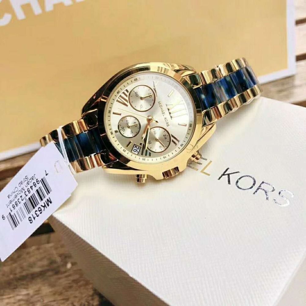 PROMO] Michael Kors Women's Mini Bradshaw Gold-Tone Watch