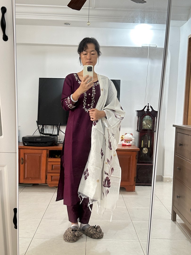 Punjabi suit Kurti 40L Women s Fashion Dresses Sets