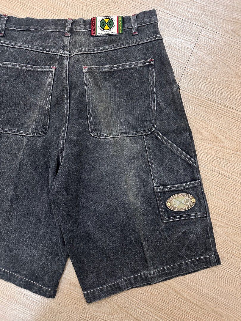 Rare Beautiful Vintage Cross Colours Hip Hop Baggy Carpenter Jorts, Men ...