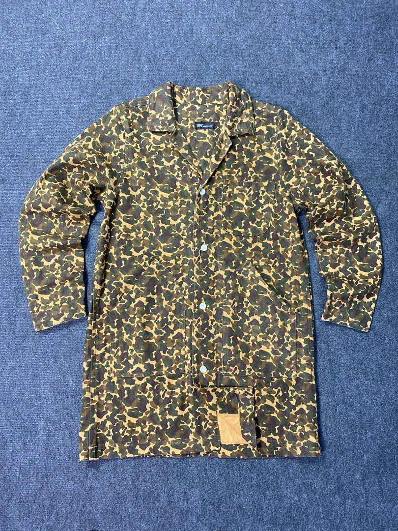 Rare Camo Army Military Style Brand 180 One Eighty Lab Coat Jacket