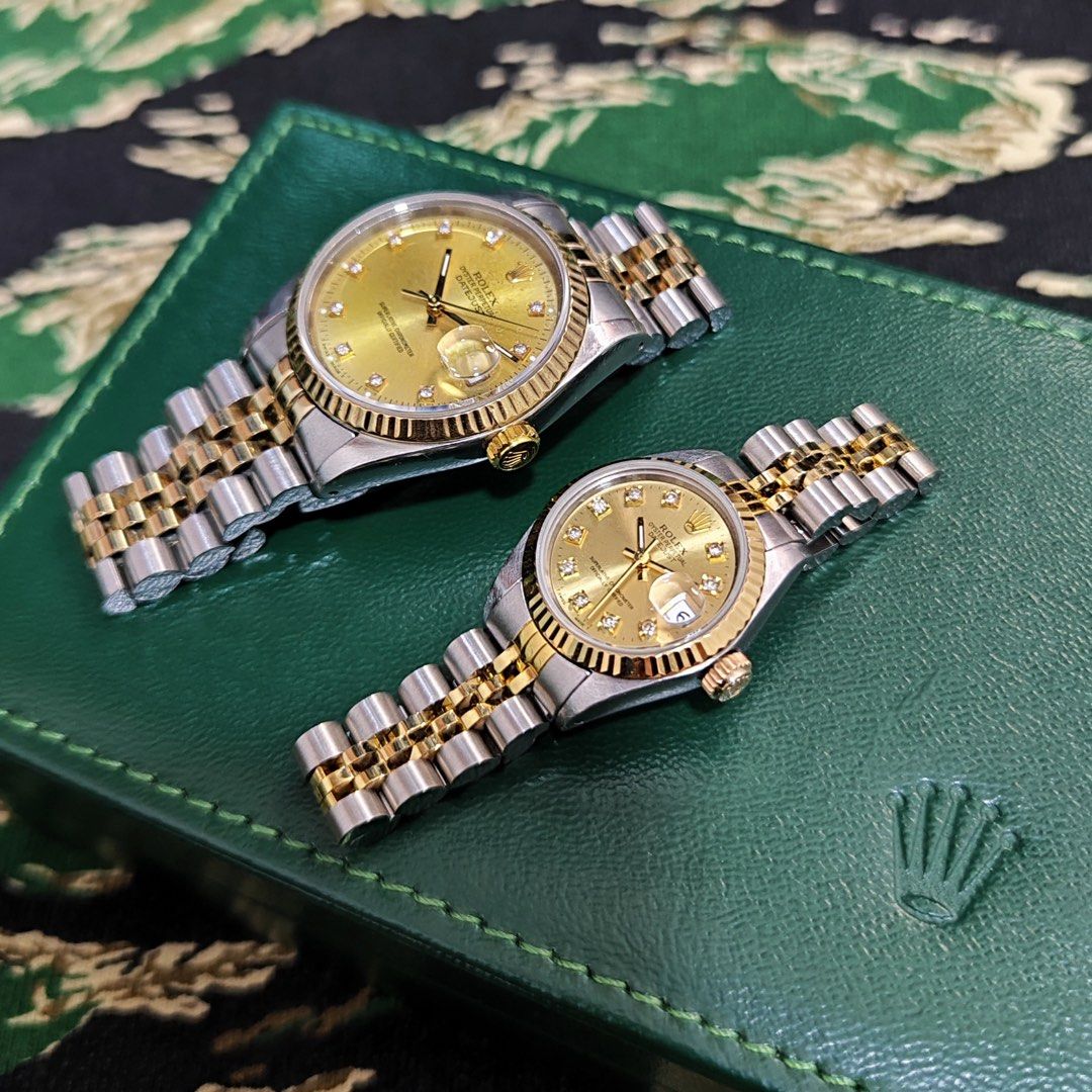Rolex datejust gold vintage clearance