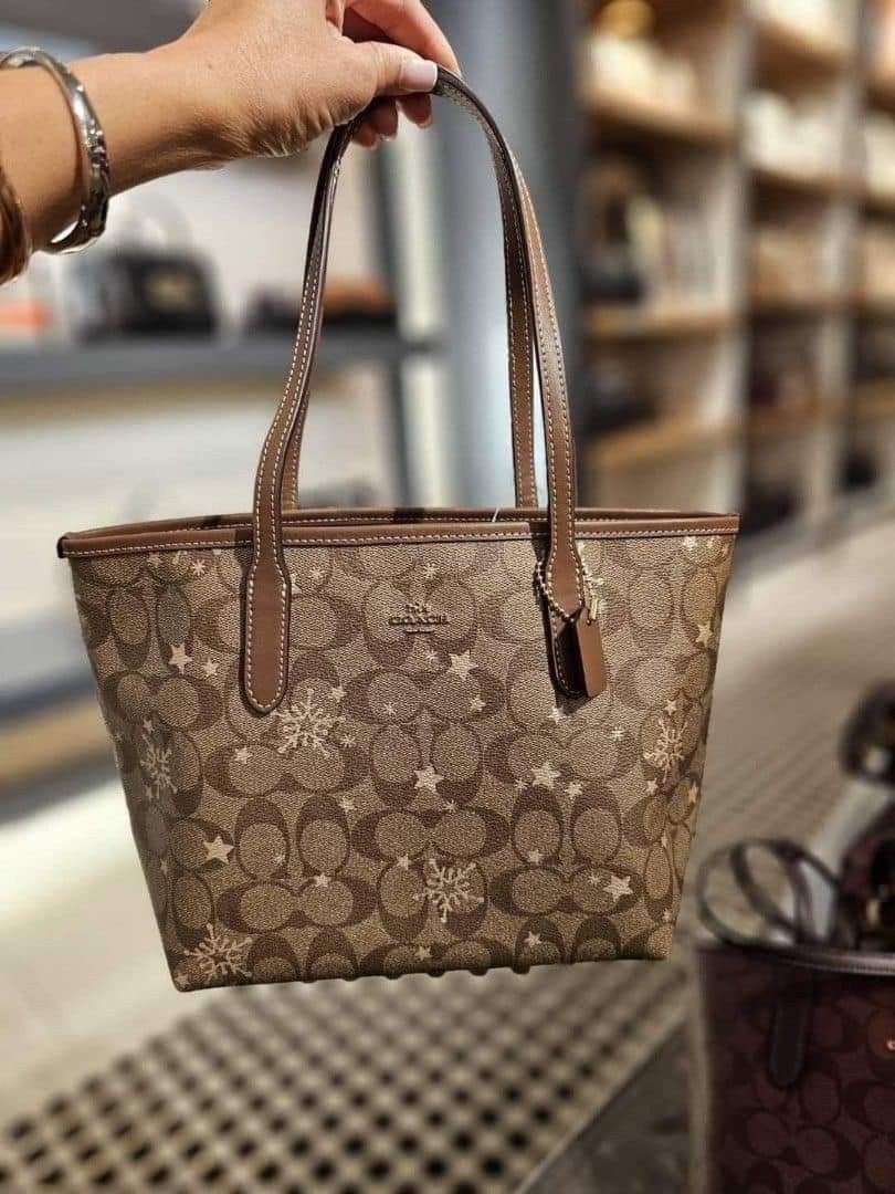 Sale Coach mini tote city signature canvas 9