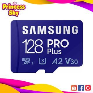 Samsung 128GB PRO Plus micro SDXC Memory Card UHS-I V30 U3 A2 Class 10 with SD Adapter MB-MD128SA
