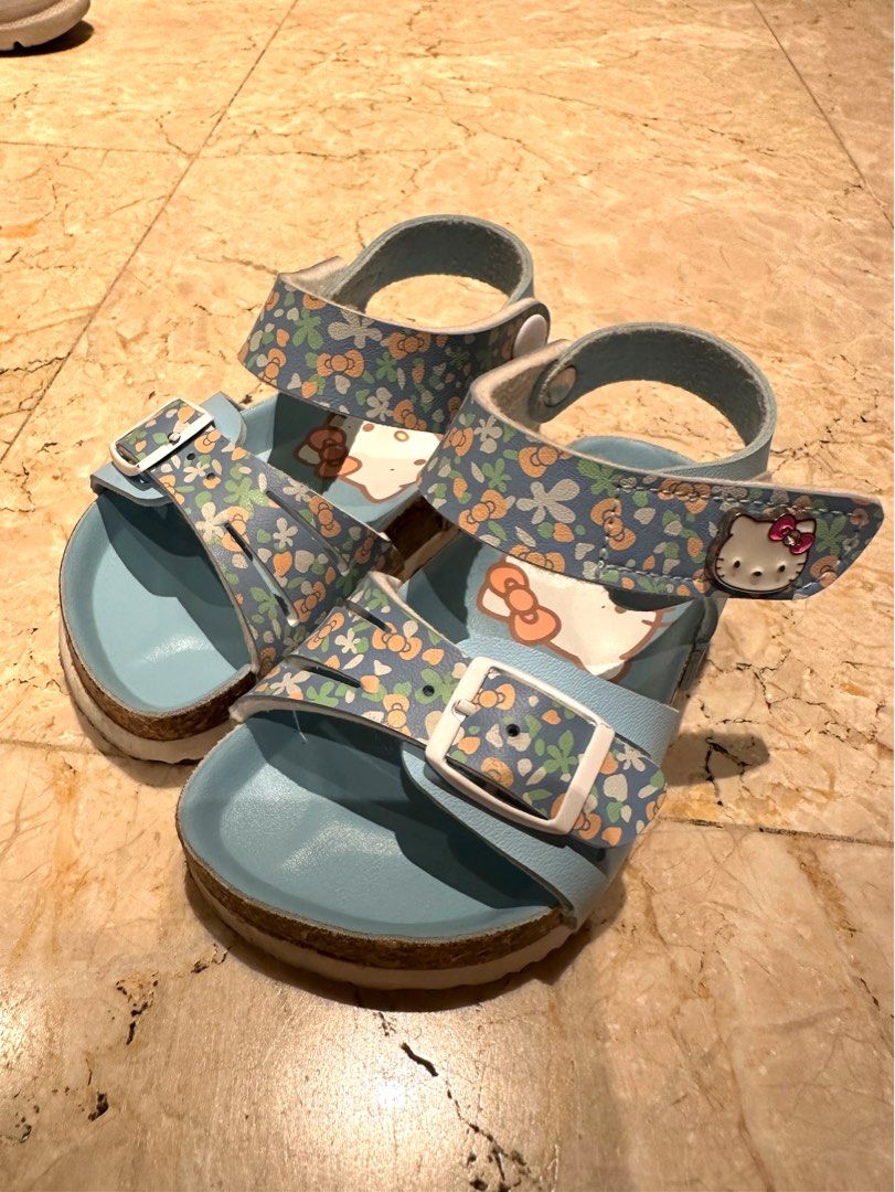 Girls top blue sandals