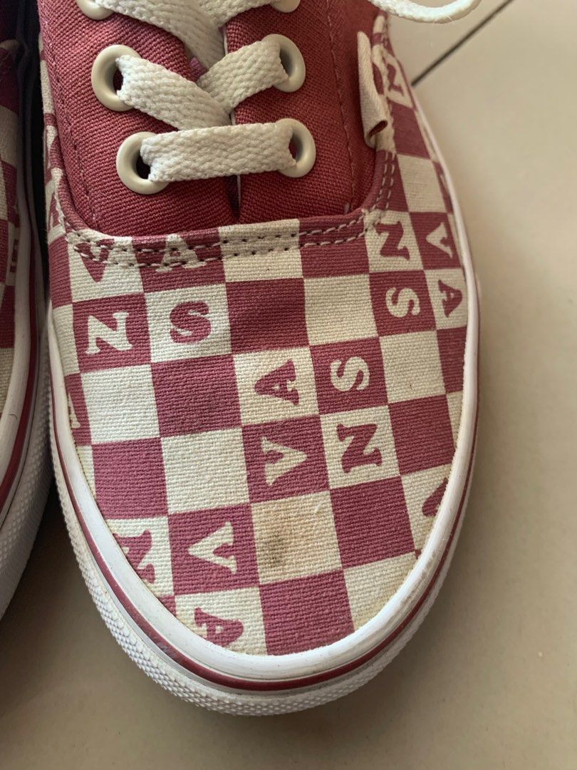 Vans checkerboard with on sale roses