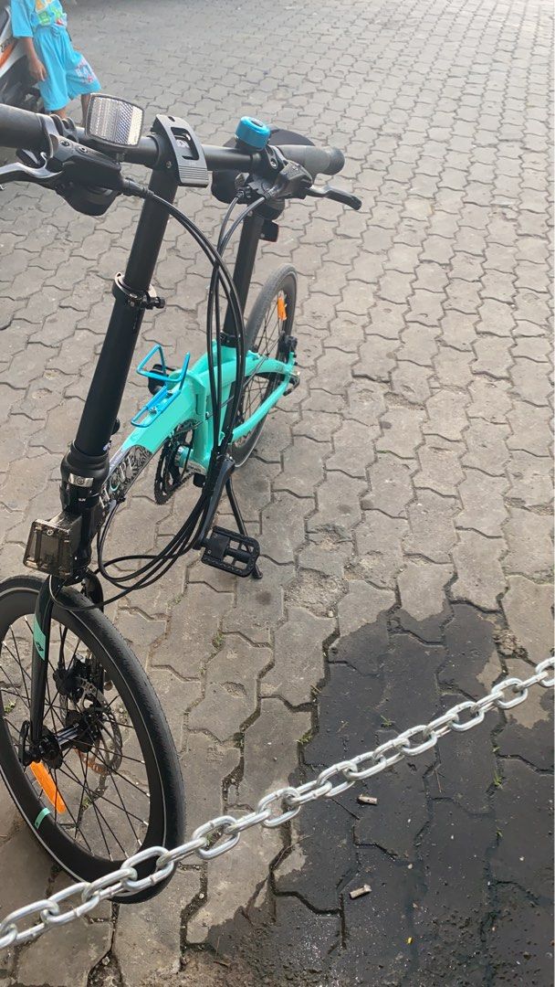 sepeda lipat Element Ecozmo Z9 HOPE hijau toska Olah Raga Sepeda di Carousell
