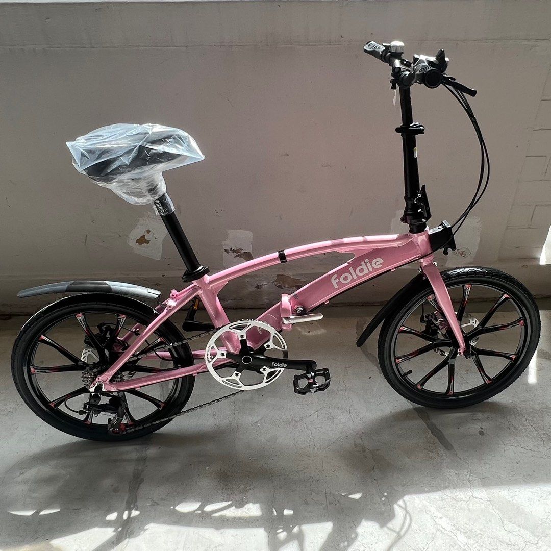 Pink Shimano Foldie F2 Foldable Bicycle Sports rim folding bike Hollowtech Hito Java Fnhon Crius Hachiko Rifle