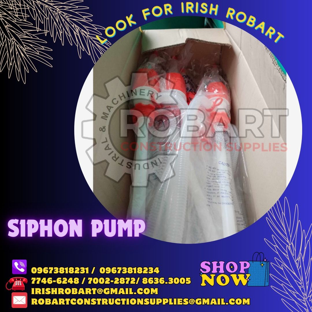 siphon pump (Category: Construction Tools & Equipment) located in Manila. Submitted by irishrobart_22 (Listing ID 1269920406, Image 1). Description: siphon pump DP-25 SEND US MESSAGE FOR INQUIRIES ‼️‼️ LOOK FOR IRISH ROBART VBR : 0 9 6 7 3 8 1 8 2 3 1/ 0 9 6 7 3 8 1 8 2 3 4 LANDLINE 8-6 3 6 3 0 0 5 / 7 7 4 6 -6 2 4 8 / 7 0 0 2-2 8 7 2 GMAIL: I R I S H R O B A R T @ G M A I L . C O M Office Address: 1405 Yuseco St. Sta Cruz Manila 𝑹𝑶𝑩𝑨𝑹𝑻 𝑪�