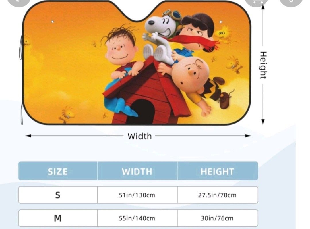 Snoopy Sun Shield for MPV vehicle Car Accessories Accessories on