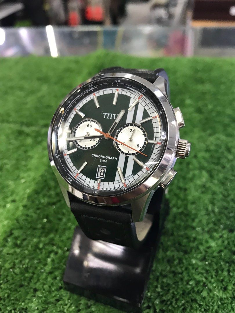 Solvil et Titus Bravo Chronograph Quartz Leather Watch W06 03236