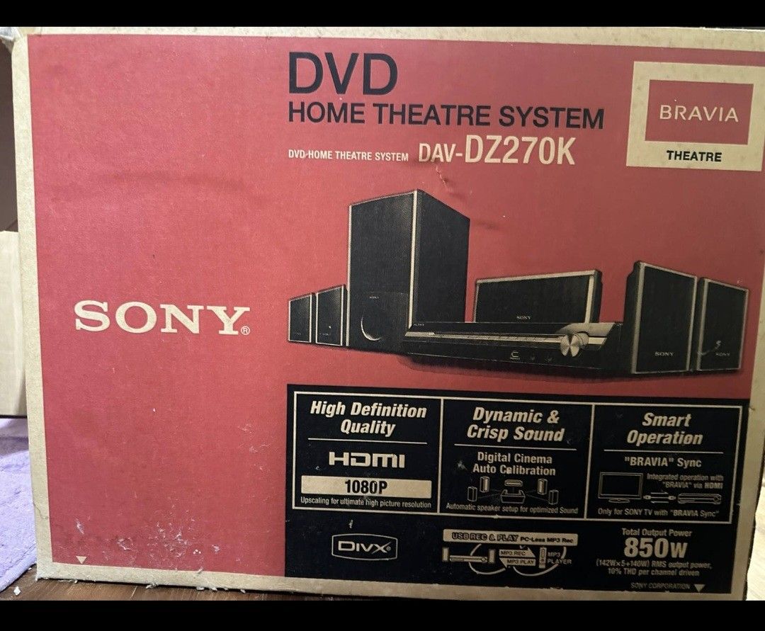 Sony DVD Home Theatre System, TV & Home Appliances, TV & Entertainment