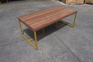 SPECIAL SALE!!!SHAAN WALNUT AND GOLD COFFEE TABLE