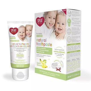 Splat baby Natural Toothpaste with finger brush included