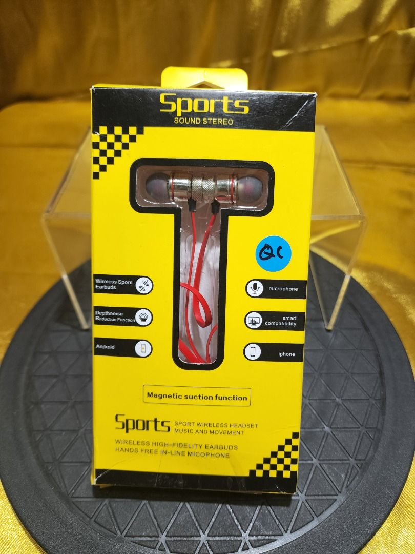 Sports Sound Stereo Wireless Headset Audio Earphones on Carousell
