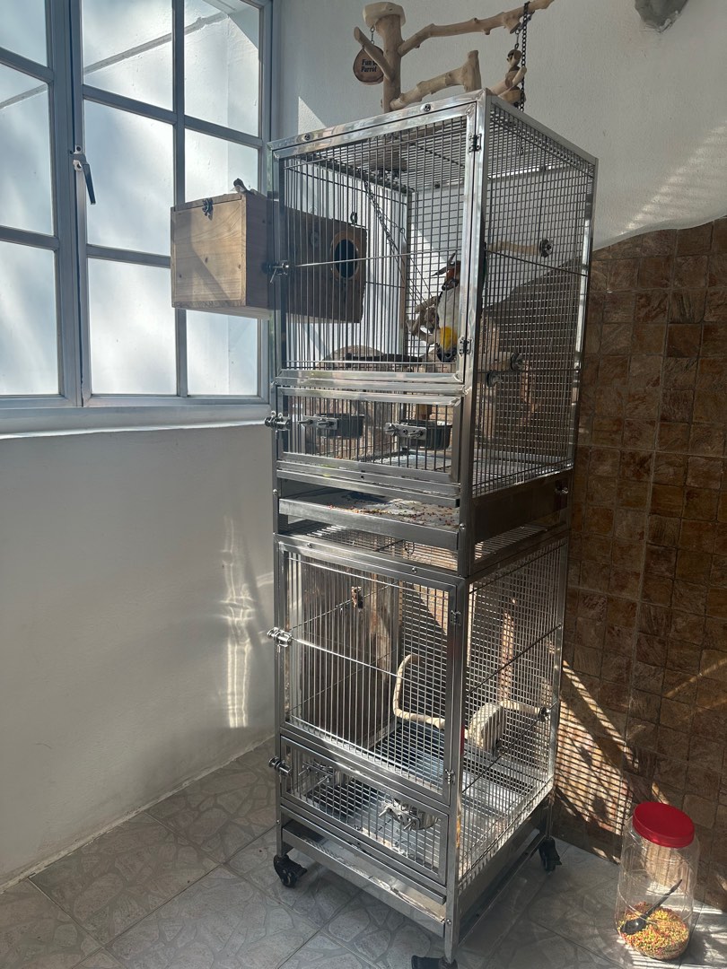 2 tier bird cage discount