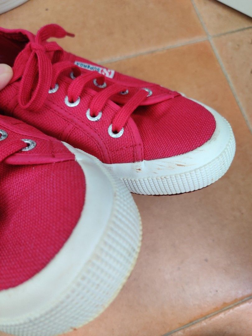 SUPERGA Sneakers Red Women s Fashion Footwear Sneakers on Carousell