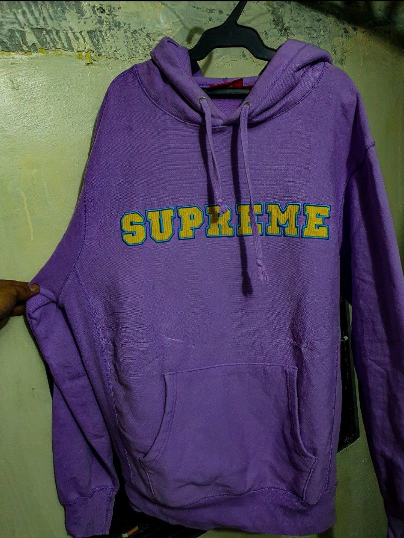 Supreme college hoodie Men s Fashion Coats Jackets and
