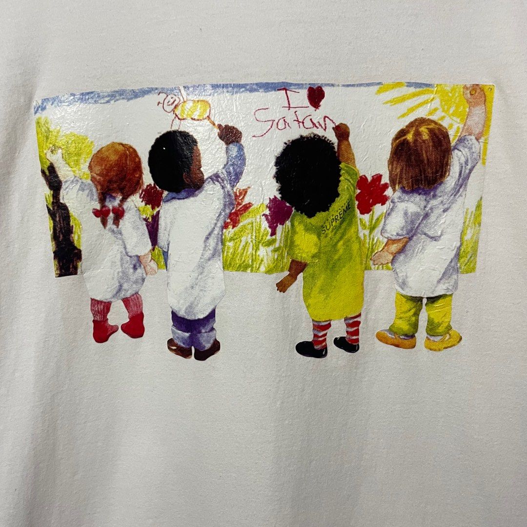 Supreme FW19 I Love Satan Tee Men s Fashion Tops Sets Tshirts