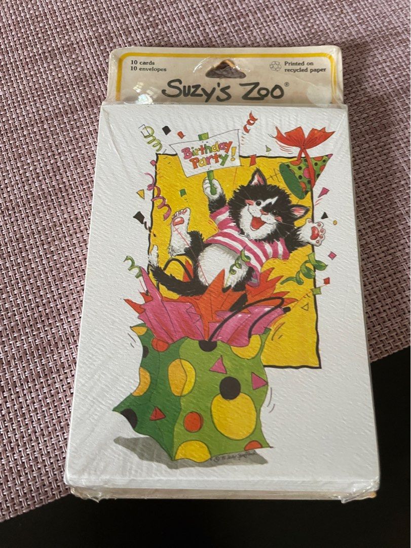 Suzy’s Zoo Invitation Card, Hobbies & Toys, Stationery & Craft