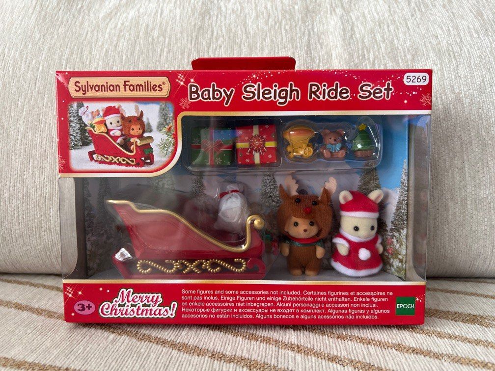 Sylvanian families baby sleigh ride set shop