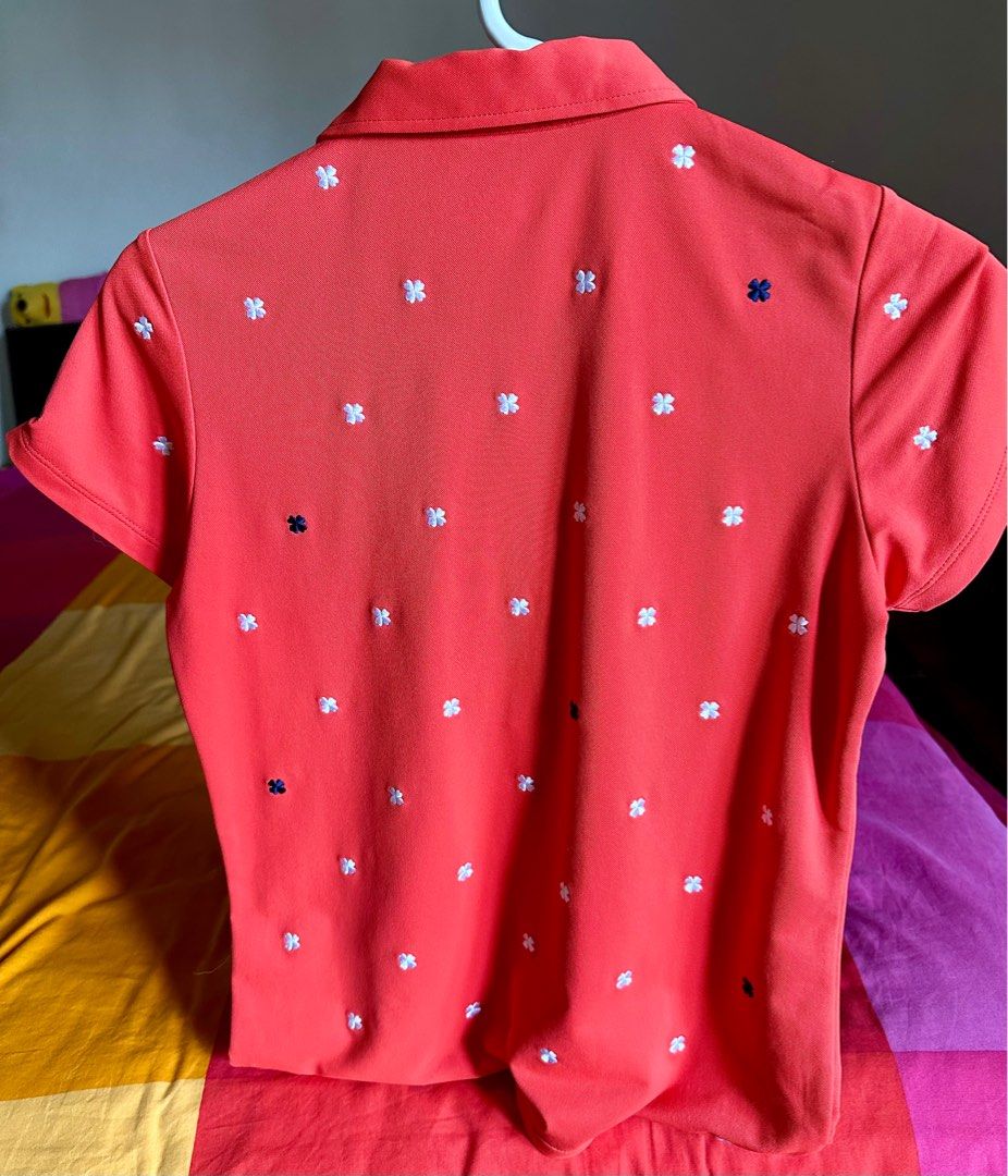 Red ladies outlet golf shirt