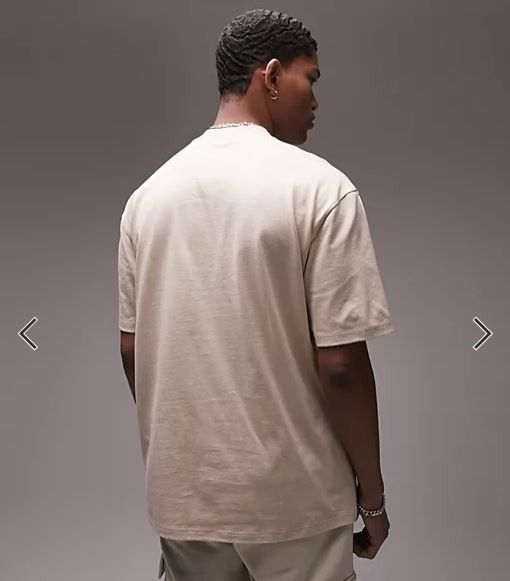 topman white oversized t shirt