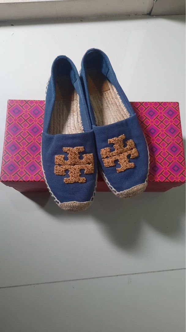 Tory burch elisa logo flat espadrilles cheap