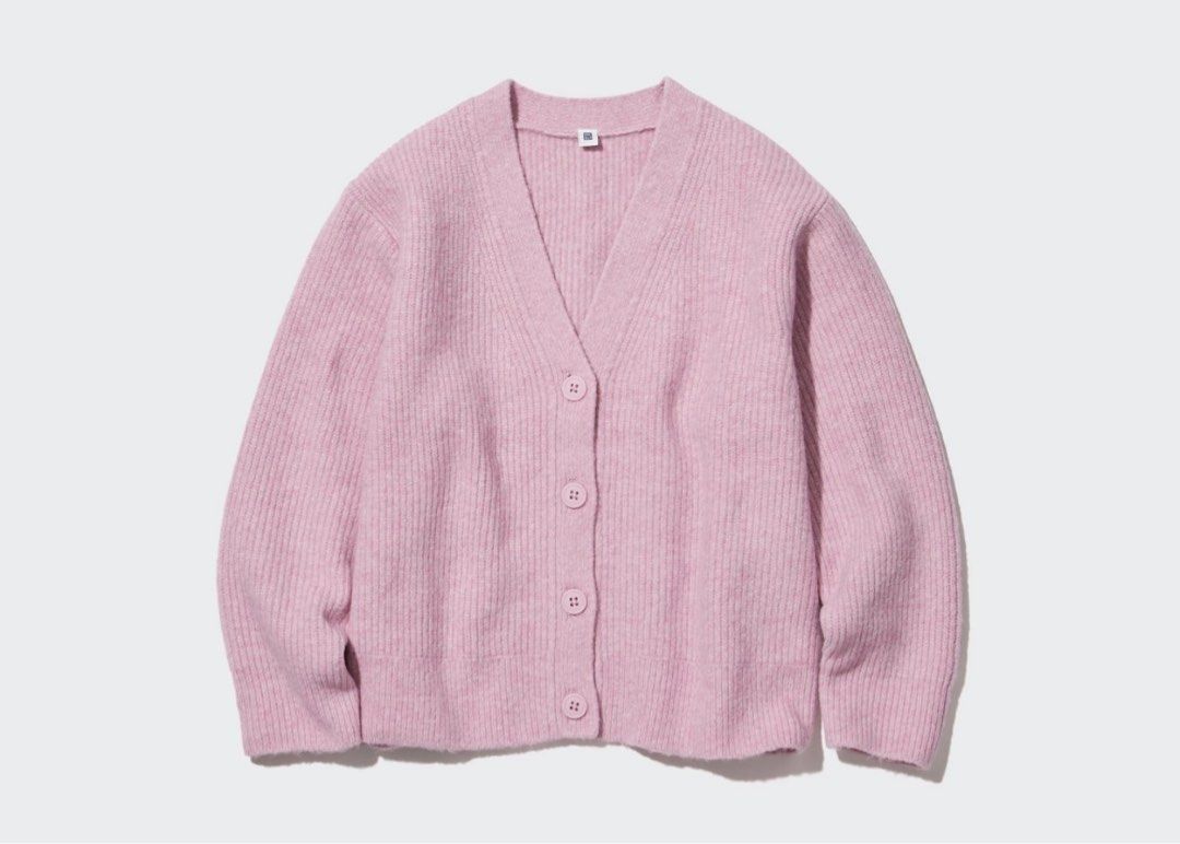 Uniqlo pink shop cardigan