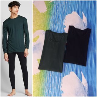 UNIQLO Men Heattech Crewneck TShirt (L) - Price/Pc 👇