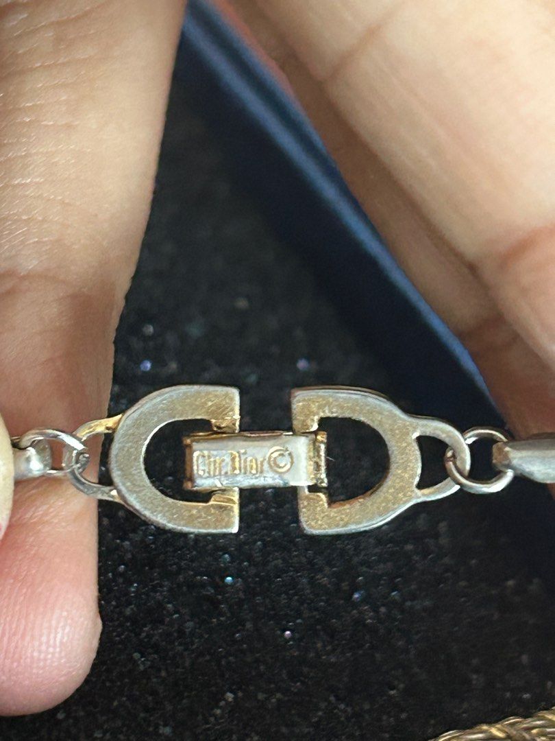 vintage christian dior rope gold bracelet Women s Fashion