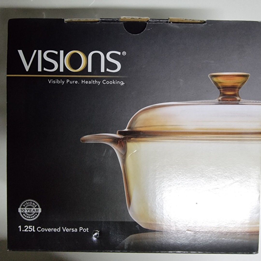 Visions 1.25l Covered Versa Pot, Furniture & Home Living, Kitchenware ...