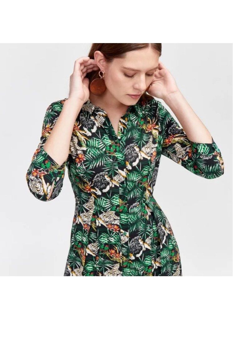 Warehouse jungle print dress best sale