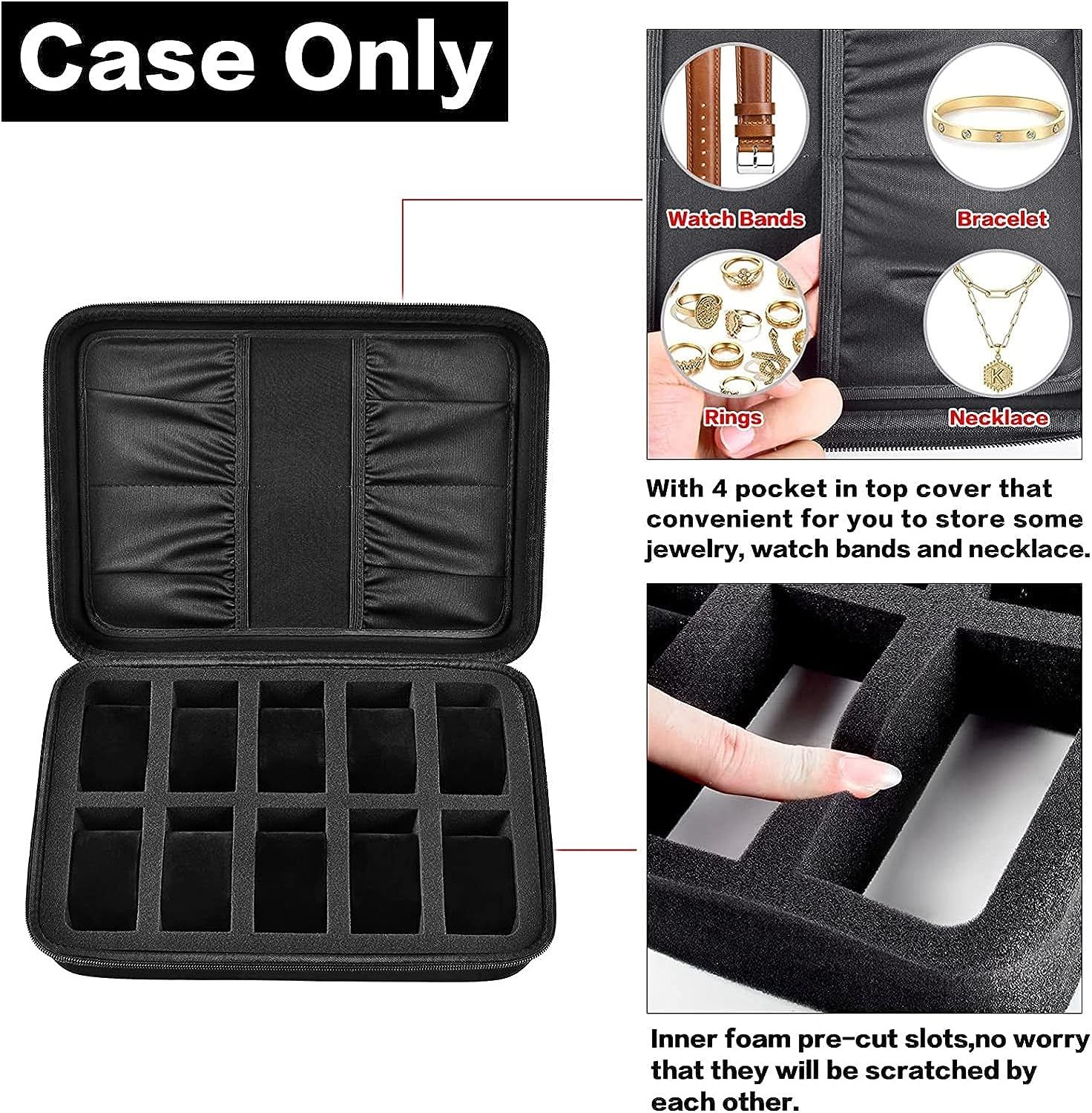 Watch and cufflink holder outlet
