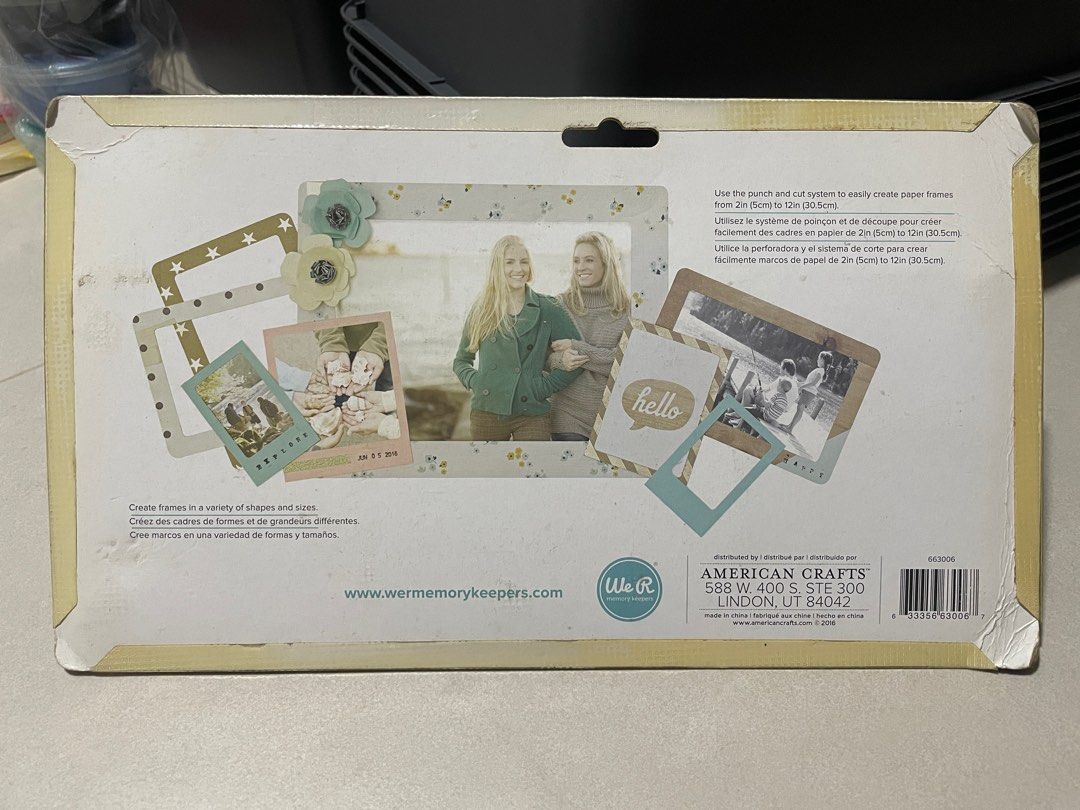 We R Memory Keepers Frame Punch Board, Hobbies & Toys, Stationery