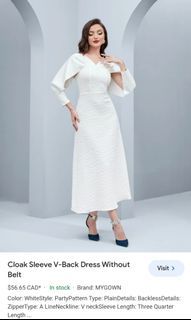 White dress Jacquard