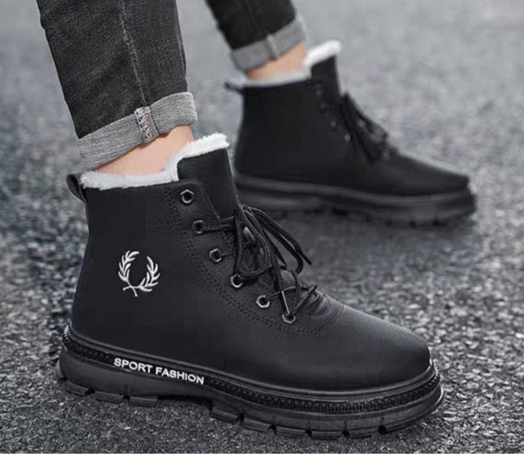 Winter Boots For Men Waterproof With Warm Inner Fleece Men s