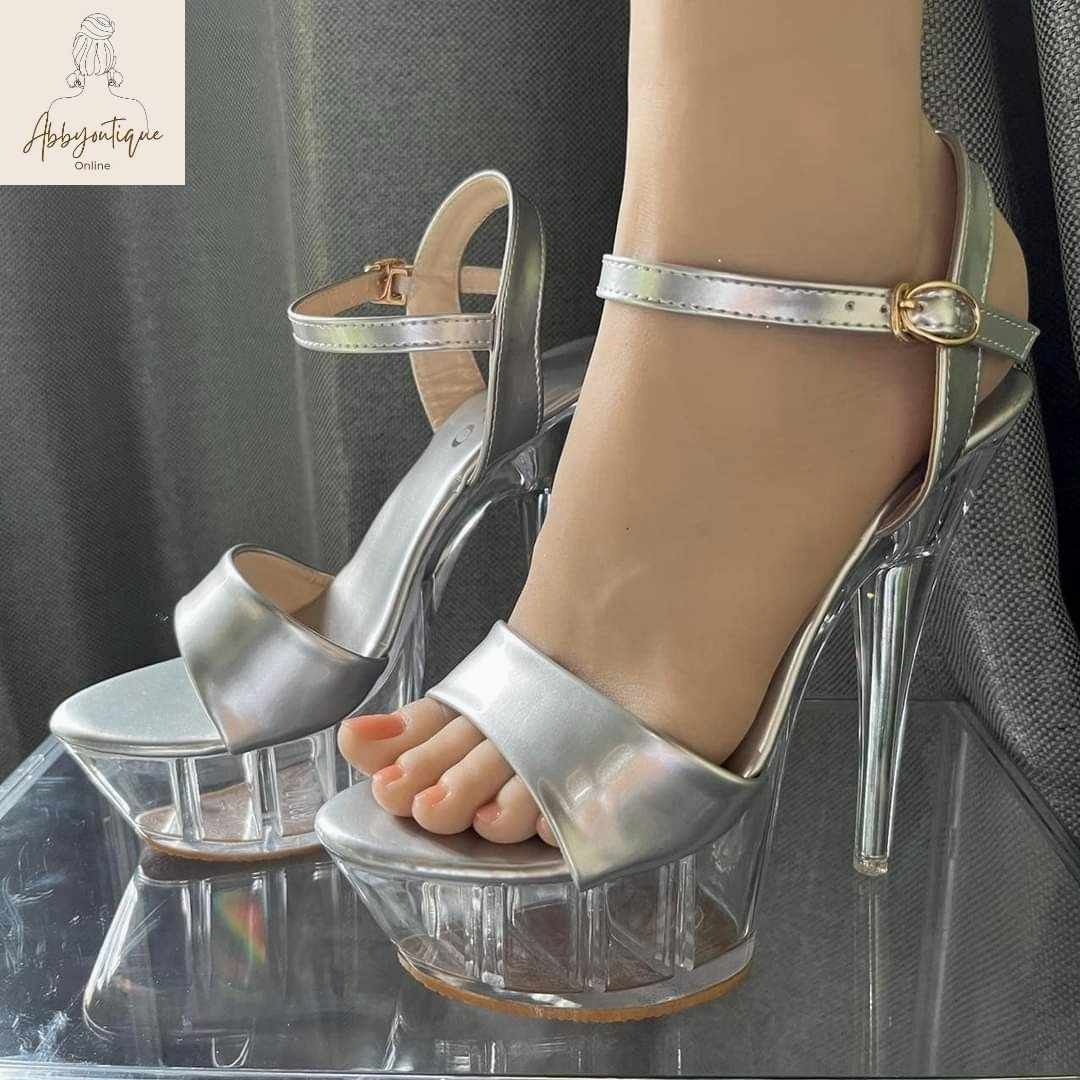 Amina Muaddi for Women SS24 Collection | Sandals heels, Glass heels, Heels