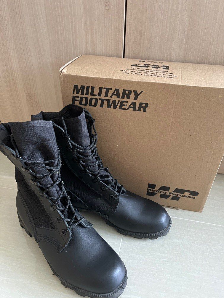 Black combat boots size hotsell 5