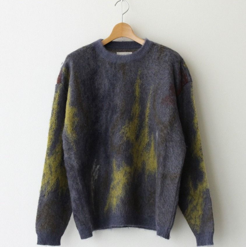YOKE / STILL JACQUARD CREWNECK(DUSTY BLUE) SIZE:3, 他的時尚, 上衣  