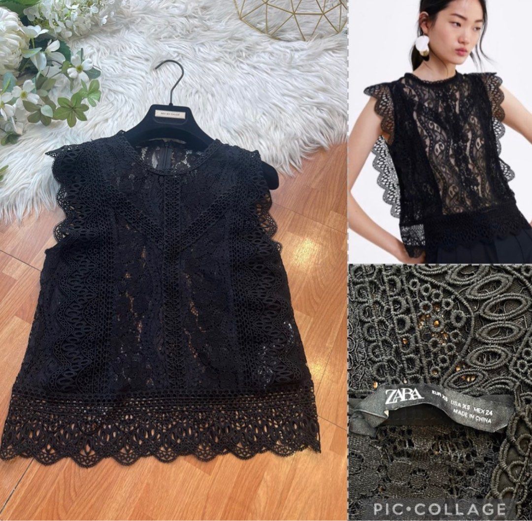 Black lace top - Women's fashion